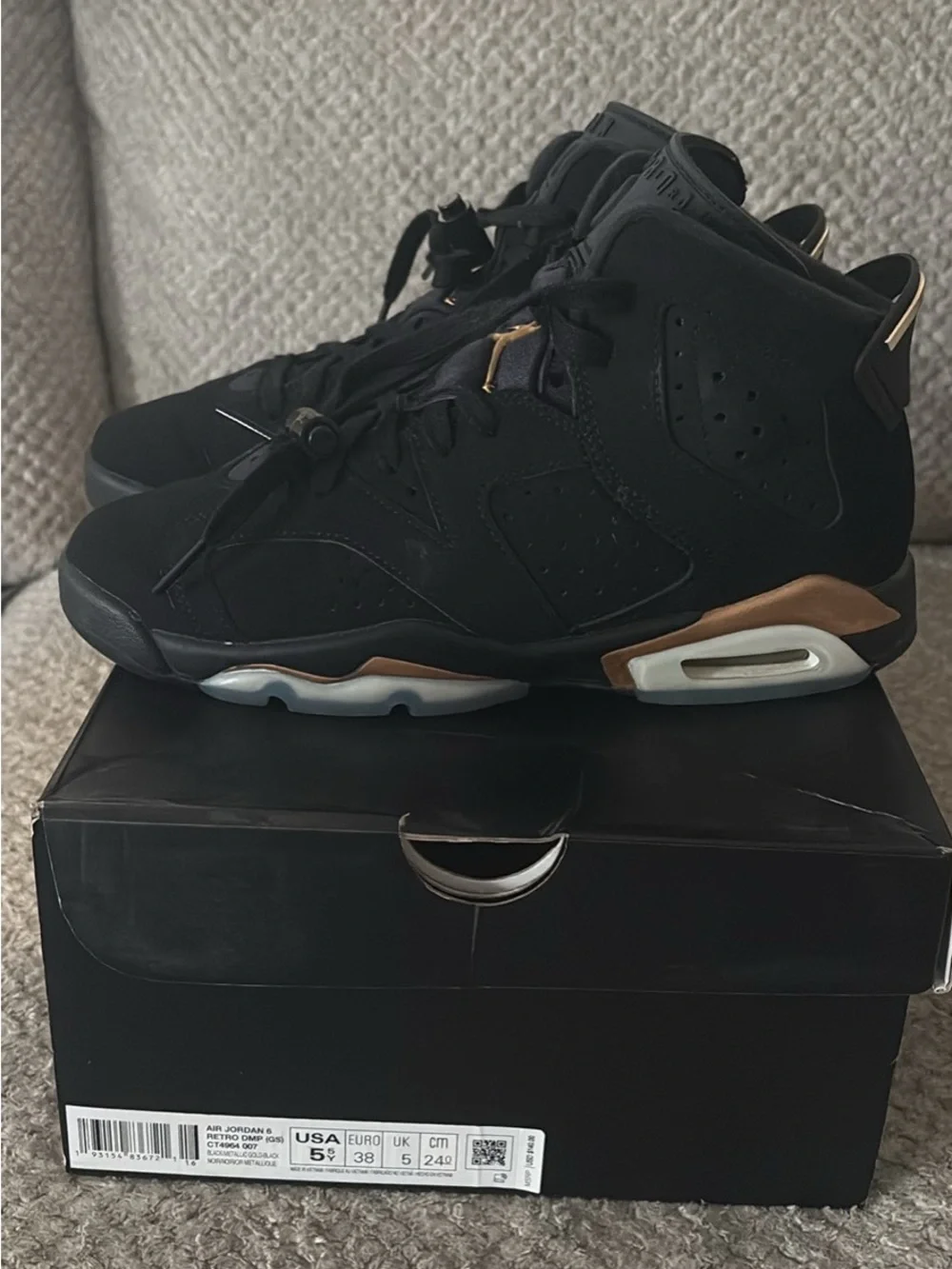 Nike Gold and Black Jordan Collector Shoe Box